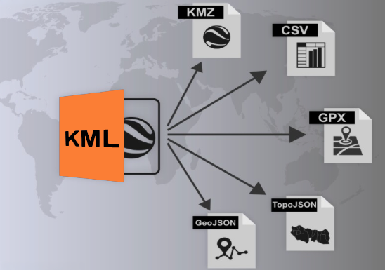 Project boundary exported to a KML/KMZ file that defines the mapping area